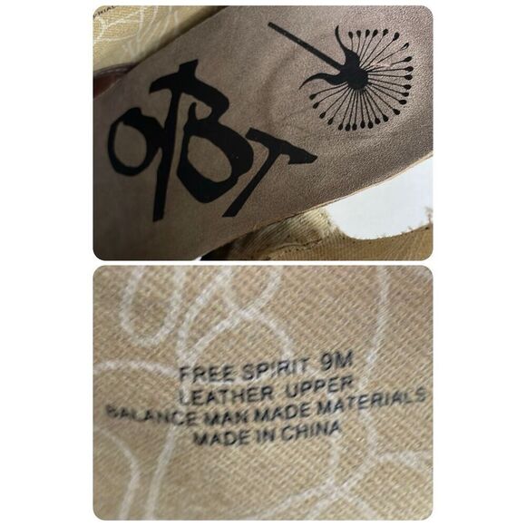 OTBT Free Spirit Chocolate Brown Suede Fringe Trim Slingback Sandals 9 - Picture 8 of 14